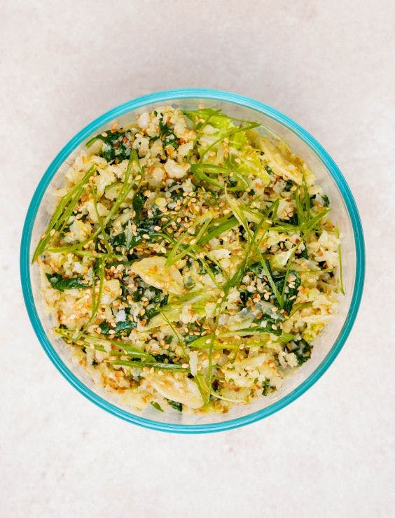 Spinach & Garlic Cauli Rice