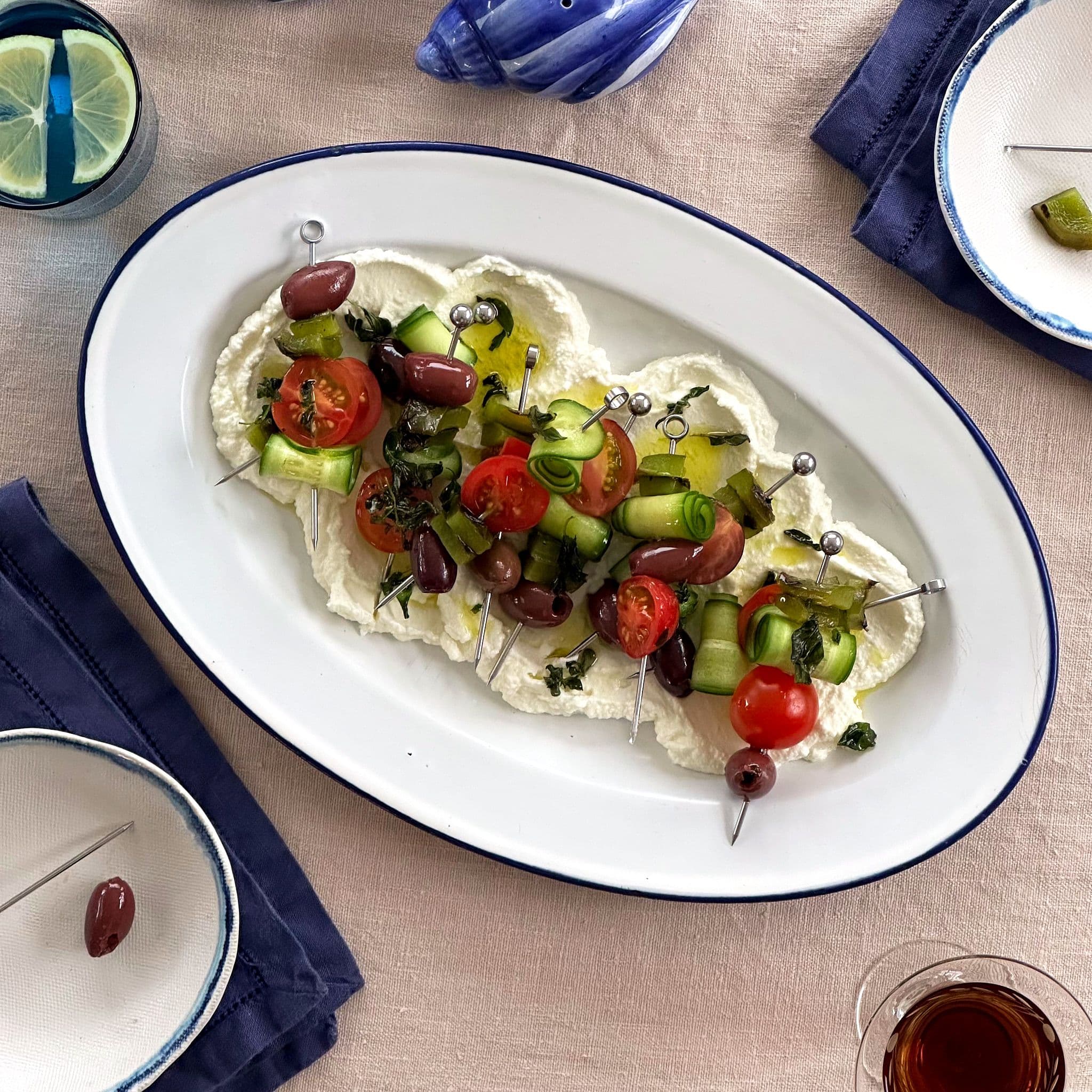 Greek Salad Skewers