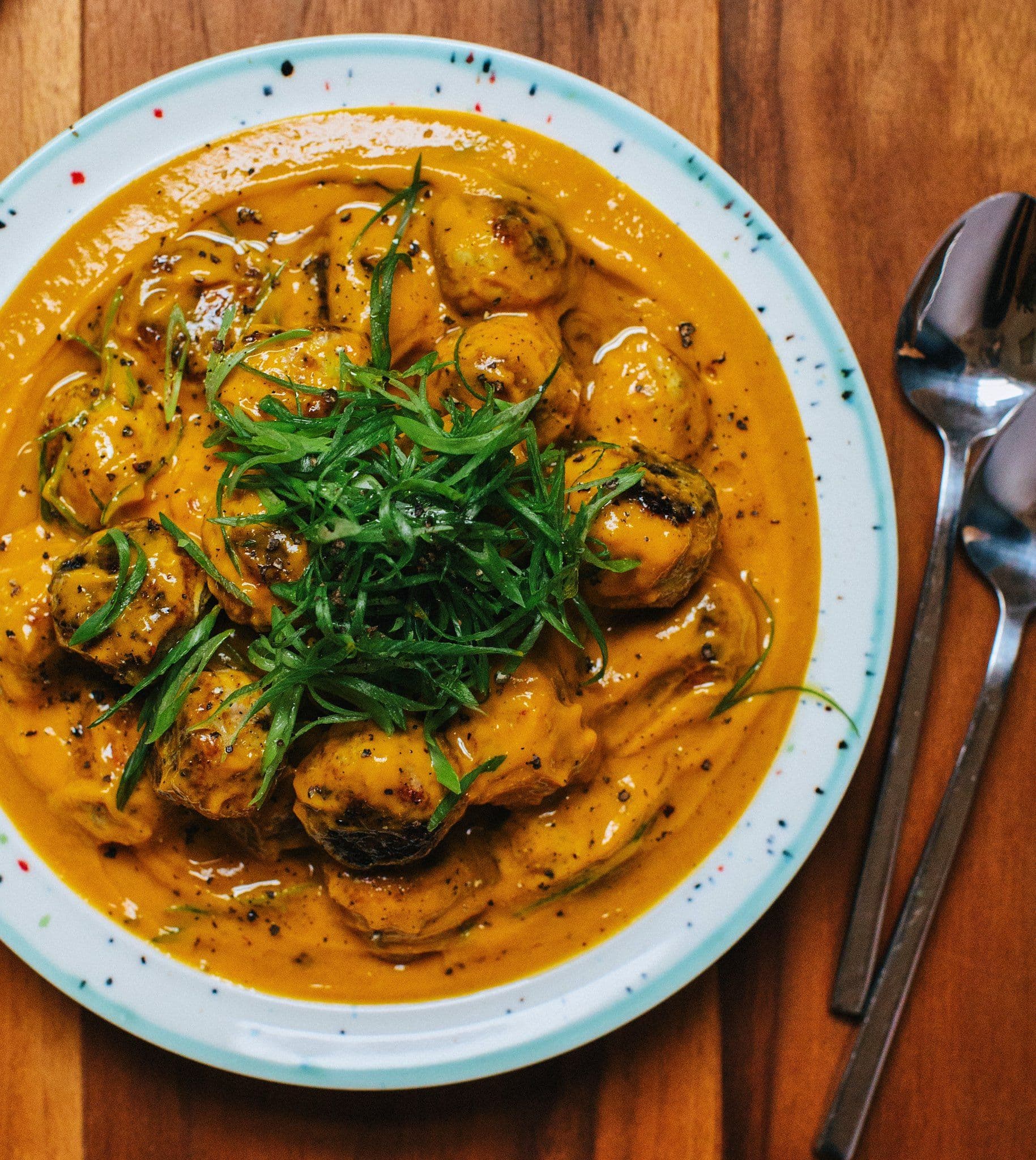 Turkey Meatballs with Roasted Carrot Sauce